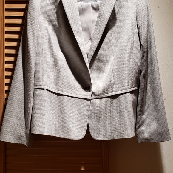 Talbots light gray blazer sz 16P - Picture 4 of 7